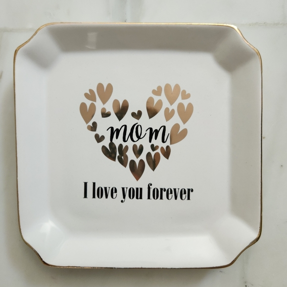 💛 Mom I Love You Forever Ceramic Trinket Dish - Picture 2 of 6